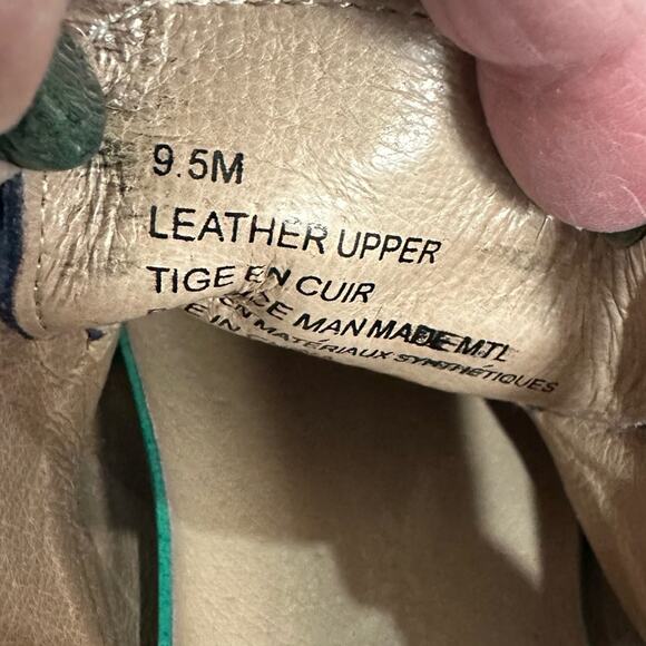 1901 nubuck  navy suede topstitching partial gum sole size 9.5.lace up - Picture 7 of 8